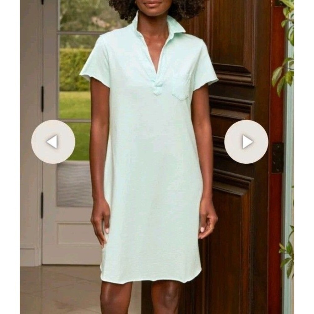 EUC Frank & Eileen Lauren polo dress Dewberry Mineral Wash Women's Large $178